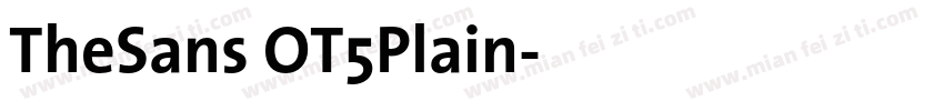 TheSans OT5Plain字体转换
